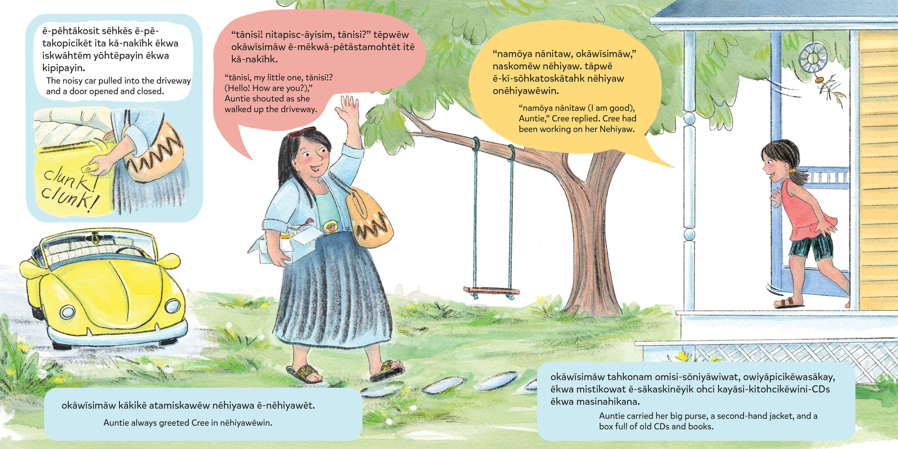 okāwīsimāw omēkiwin askīhkānihk ohci/Auntie&#39;s Rez Surprise-ebook