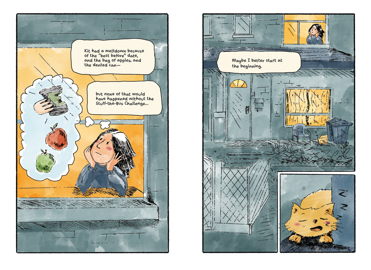 Shy Cat and the Stuff-the-Bus Challenge